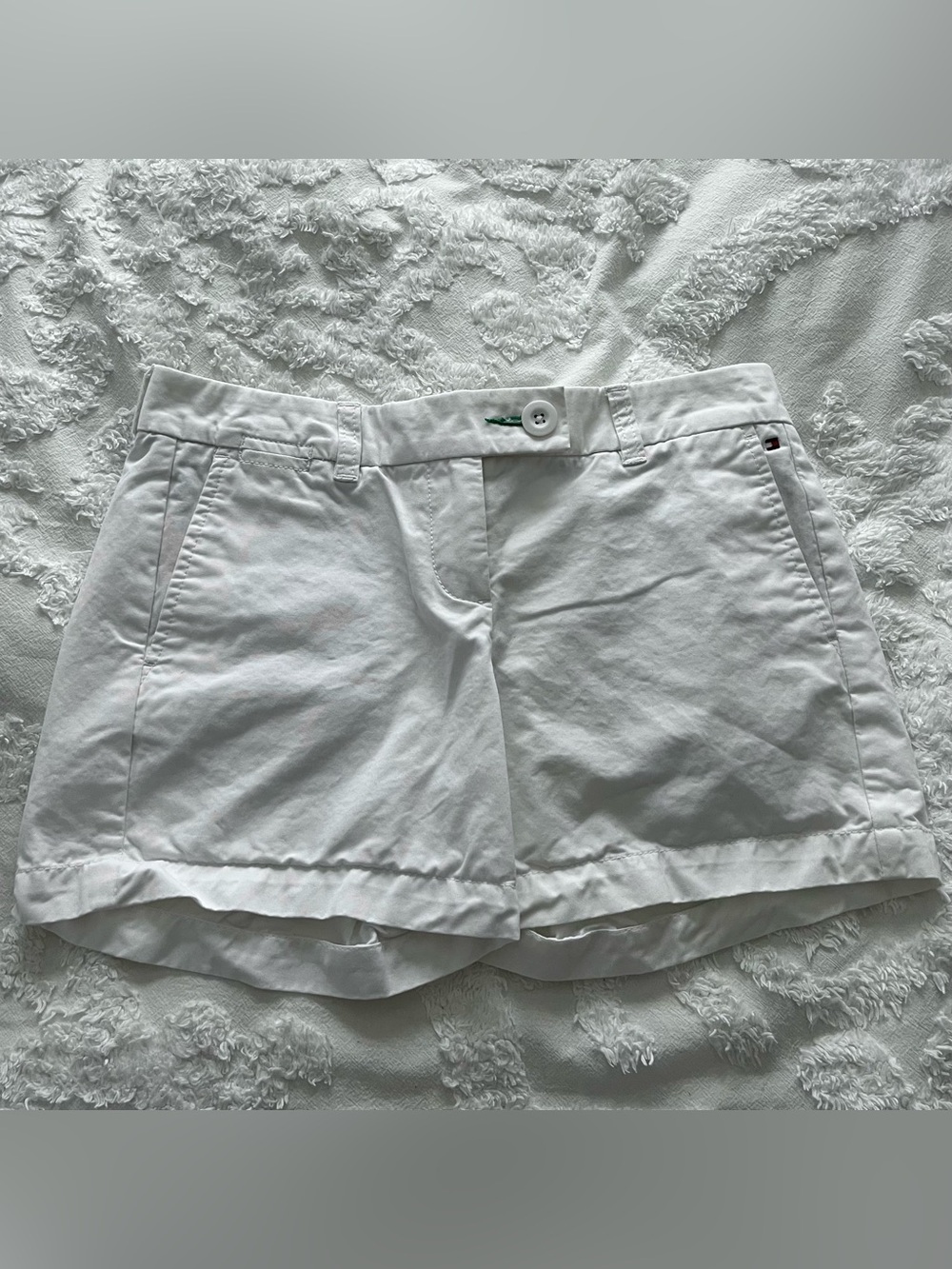 Vintage Tommy Hilfiger White Women's Cotton Shorts